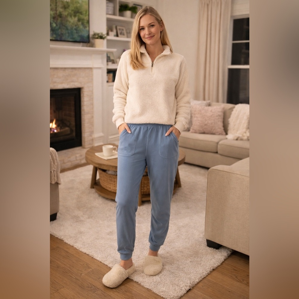 Barefoot Dreams Sky Blue Jogger Pants